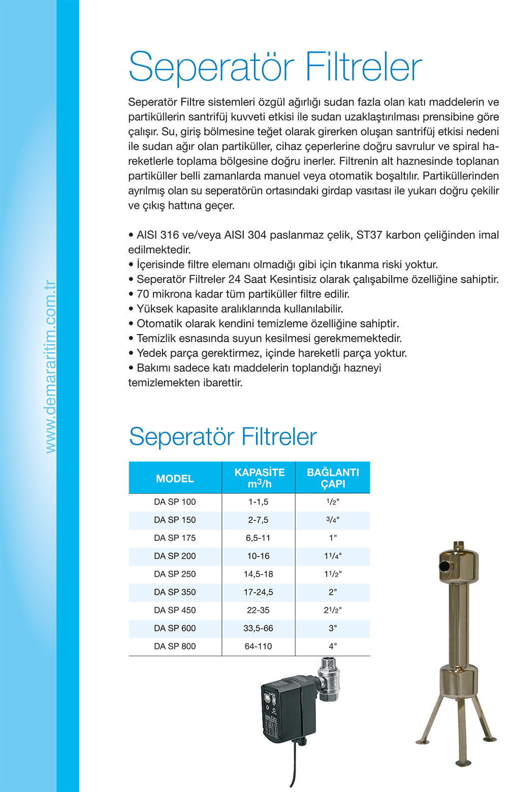 Seperatör Filtreler